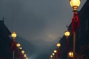 《雨夜修表匠》高清视频封面，雨夜橱窗内修表匠低头工作
